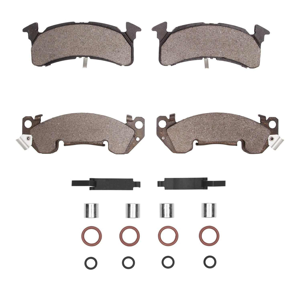 R1 78-95 GMC V2500 Suburban Front Ceramic Brake Pads and Hardware Kit