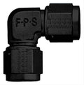 Fragola -12AN x 90 Degree Female Coupler - Black