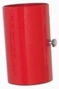 BMC Aluminum Connector Pipe w/Threaded Support Pin 80mm Diameter / 100mm Length (1.5mm Thickness)