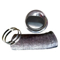 OUTSIDE VENT KIT - BLACK WITH DAMPE