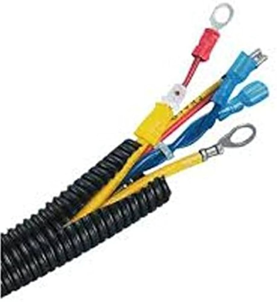 SPLIT LOOM3/4IN BLACK SPLIT LOOMWITH DISPENSER BOX100 FT