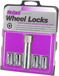 McGard Wheel Lock Nut Set - 4pk. (Tuner / Cone Seat) M12X1.5 / 13/16 Hex / 1.24in. Length - Chrome