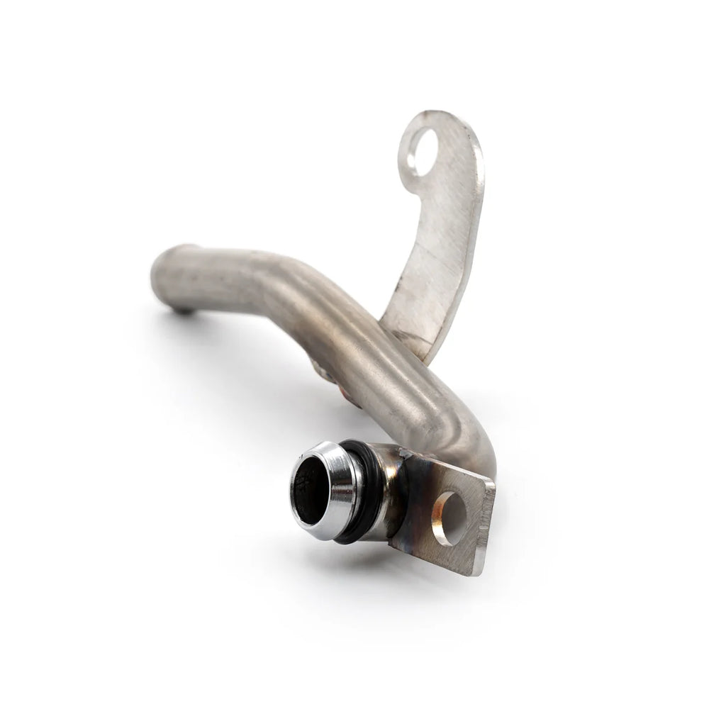 304 Stainless Steel Coolant Reroute Tube (OEM bend: thermostat to EGR) - 2004.5-2007 GM 6.6L Duramax - Raw