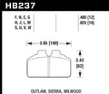 ~(3 lbs. 8X4X3)~ Motorsports Brake Pads
