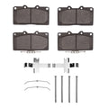 DFC 91-99 Dodge Stealth Front 5000 Advanced Semi Metallic Brake Pads and Hardware Kit