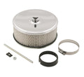 Air Filter Assembly Chrome 6-1/2 Inch x 3-1/2 Inch Fits 1 or 2-Barrel Carburetors with 2-5/16 Inch or 2-5/8 Inch Neck Mr Gasket