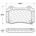 PosiQuiet 06-08 Grand Cherokee SRT-8 / 08 Challenger SRT-8 Deluxe Plus Rear Brake Brake Pads