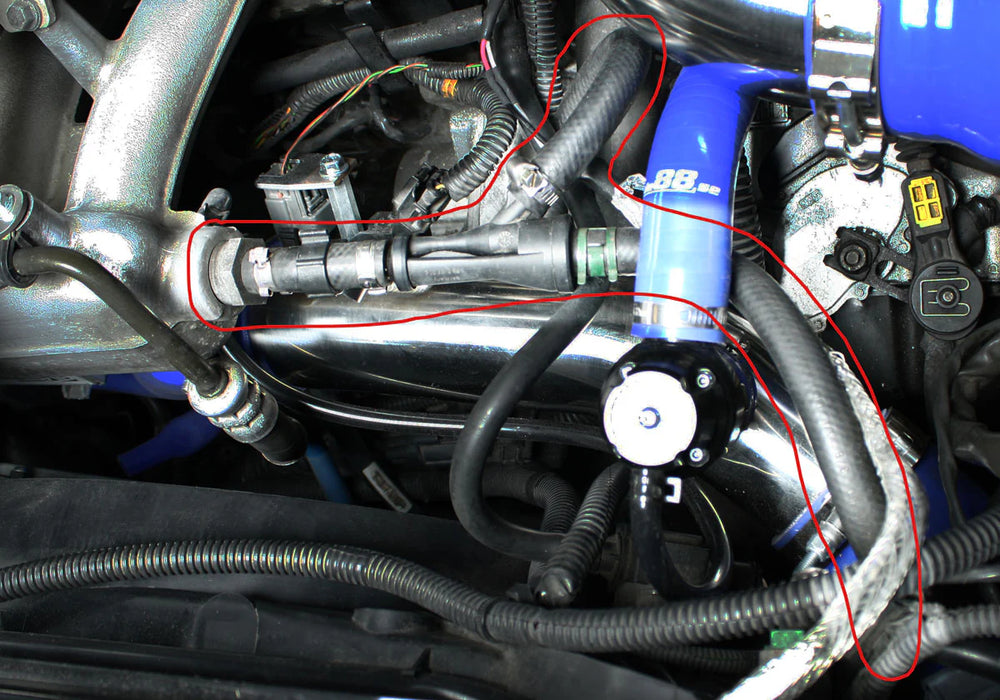 do88 Volvo V70N/S60 01-08 Brake Vacuum Hoses Blue