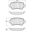 Stoptech PQ Pro Brake Pads Rear Chevrolet Saturn Astra Astra Meriva Zafira 2000 - 2009