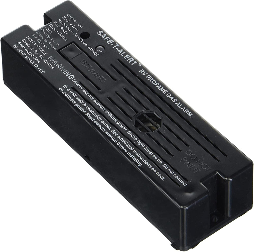 PROPANE ALARM BLACK SURFACE MOUNT 12 VDC HARD WIRE