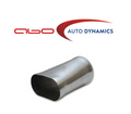 Vibrant Performance - 13170 - Transition Adapter, 3 in. Oval to 3 in. O.D. Round - 6 in. long