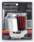 K&N 1in Flange ID x 3in OD x 2.5in Height Clamp On Crankcase Vent Filter