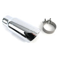 Stainless Steel Exhaust Tip 10 Inch Inlet Size: 3.0 Inch Outlet Size: 4.0 Inch Polished Stainless Steel Kit Go Rhino