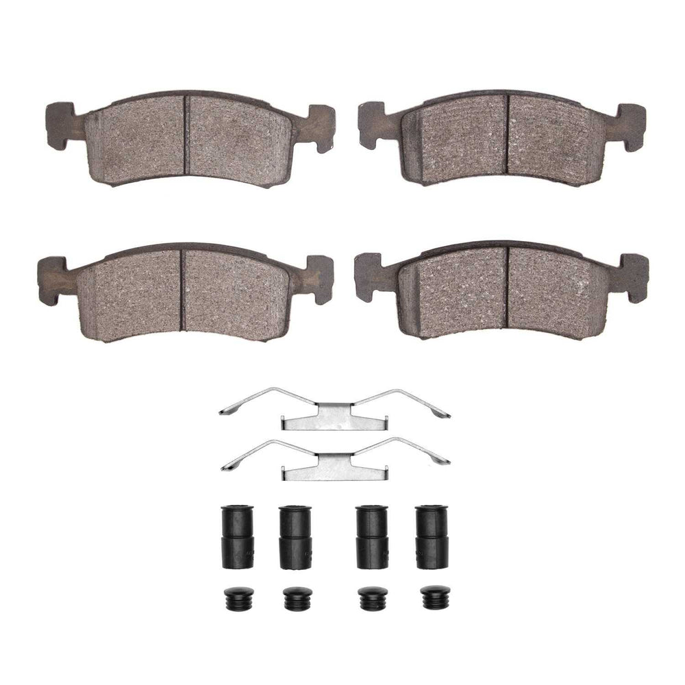 R1 1983-1987 Chrysler Laser Front R1 Semi Met Pads & Hardware Kit