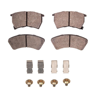 R1 87-89 Mazda 323 Front Semi Met Pads & Hardware Kit