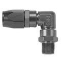 Fragola -6AN x 90 Degree x 3/4-16 (8) Hose End - Black