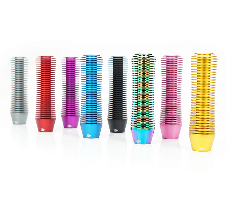 NRG Shift Knob Heat Sink Curvy Short Black