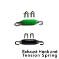 Ticon Industries Black Silicone Titanium Spring Tab and Spring Kit (10 Tabs/5 Springs) - 5 Pack