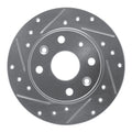 R1 Concepts Brake Rotor Drilled and Slotted Silver Fits Mazda Miata