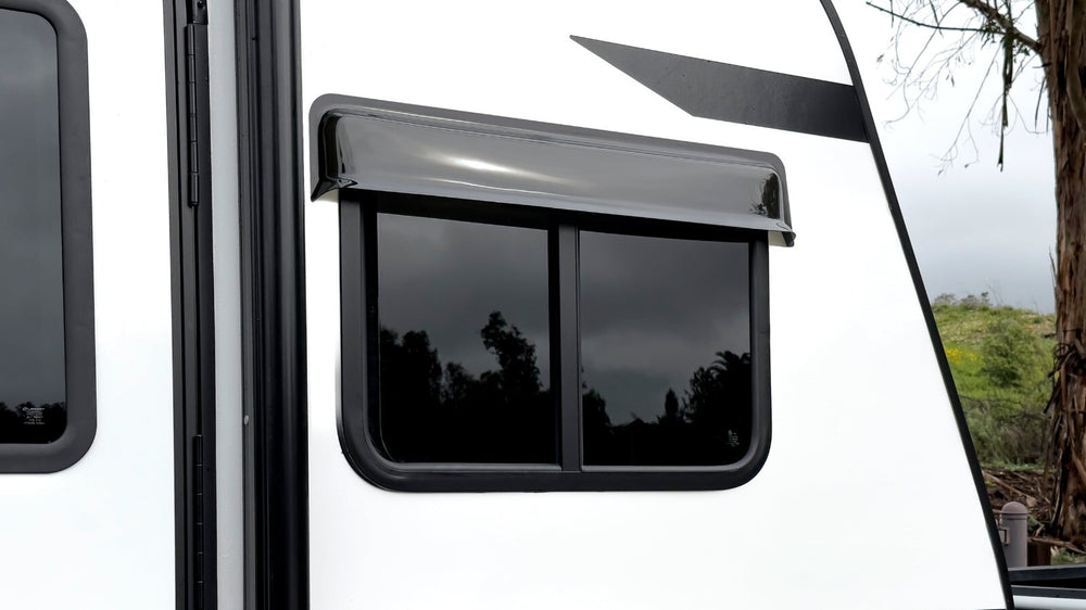 RV WINDOW RAIN BLADE FITS 30 INCH WIDE WINDOW 1 PIECE SMOKE