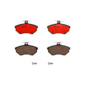 Brembo 95-98 VW Cabrio/2000 Cabrio/93-98 Golf/Jetta Front Premium NAO Ceramic OE Equivalent Pad
