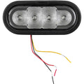 6" OVAL RED/BLUE LED STROBE
