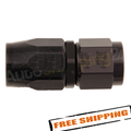 #16 Straight Hose End Black