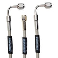 STRAIGHT 04 AN FEMALE TO 90 DEGREE 04 AN FEMALE 60IN PREASSEMBLED BRAKE LINE