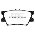 EBC 13+ Lexus ES300h 2.5 Hybrid Ultimax2 Rear Brake Pads