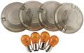 Bikers Choice 86-17 H-D Models Smoked Turn Signal Flat Lens/Amber Bulb Kit H-D 69308-02
