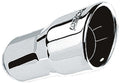 Borla 2.25in Inlet 3.5in Round Rolled Angle Cut Intercooled Outlet x 6.5in Long Embossed Tip