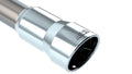 Borla 2.25in Inlet 3.5in Round Rolled Angle Cut Intercooled Outlet x 6.5in Long Embossed Tip
