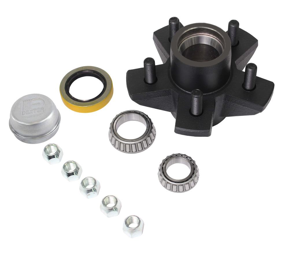HUB 3.5K 5475 PAINTED GRAY W/CUPS & STUDS