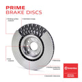 Brembo 03-06 Chevrolet SSR/06-08 Trailblazer Front Premium UV Coated OE Equivalent Rotor