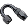 Fragola -8AN x 180 Degree Power Flow Hose End - Black