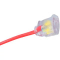 50FT SJTW 14/3 OUTDOOR EXTENSION CORD W/ LIGHTED END (RED)