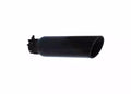 Black Powder Coated Stainless Steel Exhaust Tip 10 Inch Inlet Size: 2 3/4 Inch Outlet Size: 4.0 Inch Textured Black Go Rhino