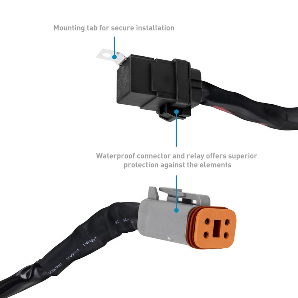 Borne Off-Road Light Bar Wire Harness For 10-20in Bar