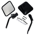 Door Mirror Kit 1981-1986 CJ-8 Left Mirror And Arm Stainless Steel RT Off Road