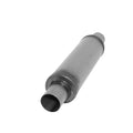MUFFLER XLERATOR ROUND 2.25IN ID/OD C/C 20IN OAL SS