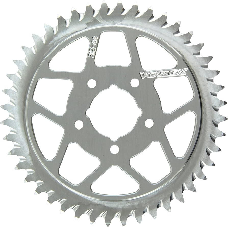 Vortex Racing Aluminum Rear Sprocket 415 44 Tooth- Blue
