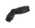 Fragola -6AN x 45 Degree x 9/16 -24 Demon Inlet - Black