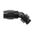 Fragola -6AN x 45 Degree x 9/16 -24 Demon Inlet - Black