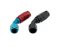 Fragola -12AN x 45 Degree Pro-Flow Hose End - Blue/Red