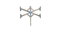 XTENDED FIT XCHOCK FOR WIDE TRACK AXLE; SINGLE W/HANDLE