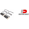UBOLTS TIE PLATES AND NUTS FOR ONE 3.00IN DIAMETER AXLE