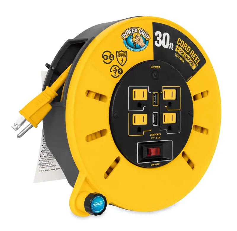 POWERGRIP EXTENSION CORD REEL 30FT
