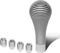 NRG Shift Knob Heat Sink Bubble Head Short Silver