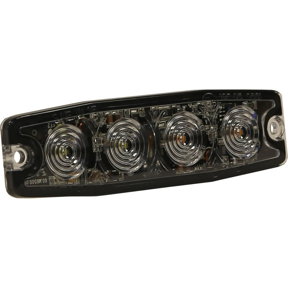 ULTRA THIN 4.5 INCH AMBER/CLEAR LED STROBE LIGHT