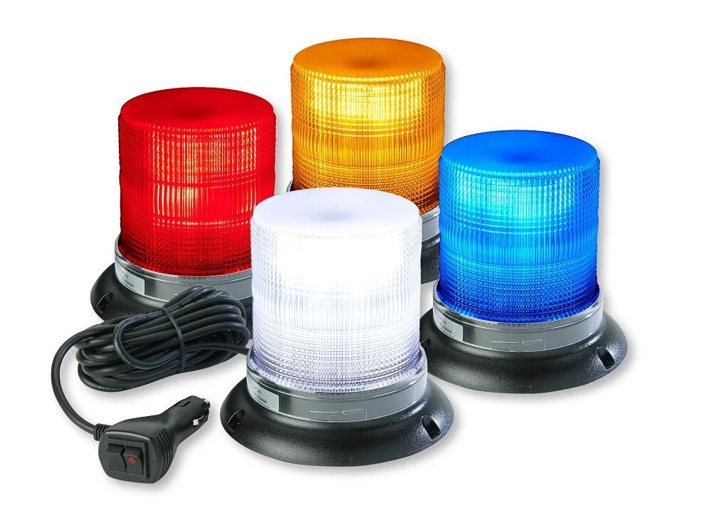 BLUE MAGNETIC LED BEACON BATTERY OPERATED